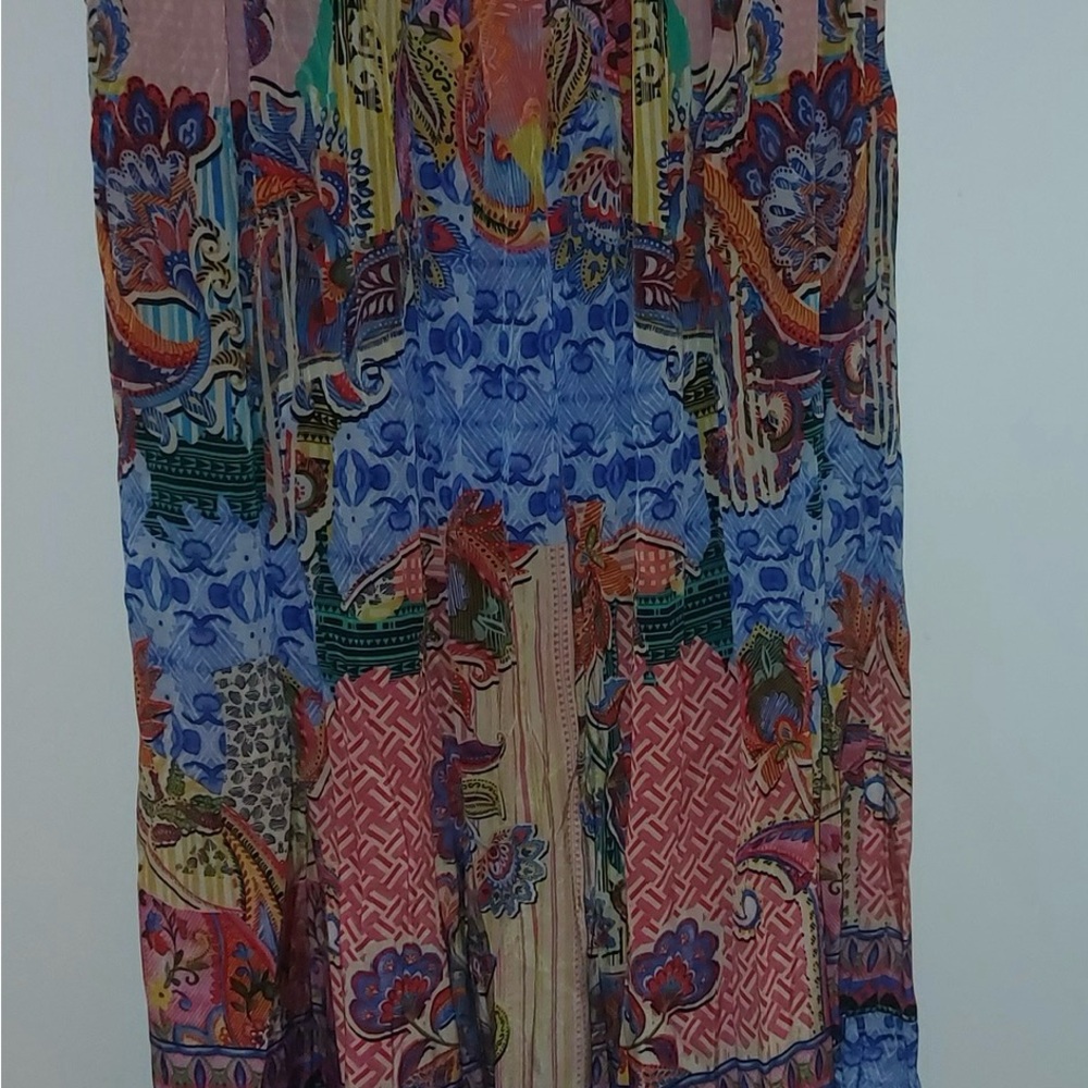 NWOT BHANUNI BY JYOTI ANTHROPOLOGIE MAXI BEADED FLORAL HIGH LOW SKIRT